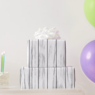 Rustikales, weißes Grunge, gewittertes Holz Geschenkpapier