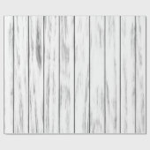 Rustikales, weißes Grunge, gewittertes Holz Geschenkpapier (Flach)