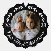 Rustikales Weißes Hirsche Antler & Buffalo Kariert Ornament Karte (Rückseite)