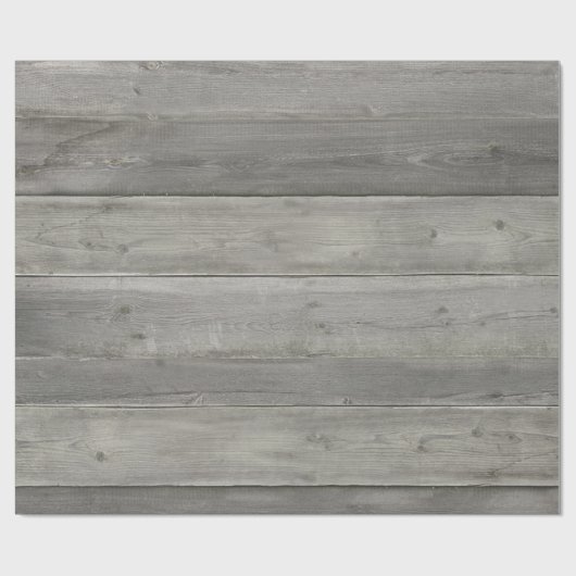 Rustikales weißes Holz Geschenkpapier (Flach)