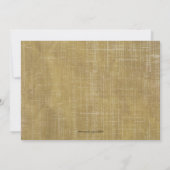 Rustikales weißes Spitze-Korsett-Wäsche-Brautparty Einladung (Rückseite)