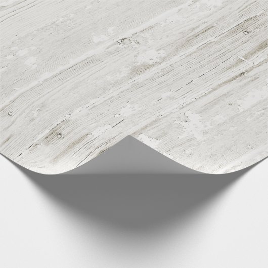 Rustikales Weißholz Geschenkpapier (Ecke)