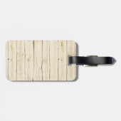 Rustikales Weißholz mit Anker Gepäckanhänger (Rückseite horizontal)