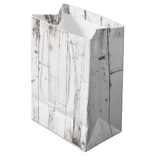 Rustikales Weißholz Shabby Chic Hochzeit Mittlere Geschenktüte