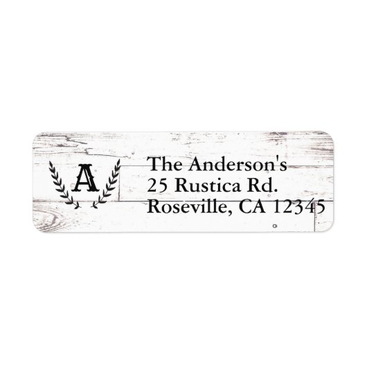 Rustikales Weißholz-Shabby Chic Laurel Wedding (Vorne)