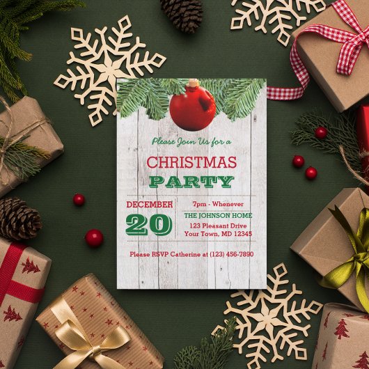 Rustikales Weißholz- und Kieferngebirge Einladung