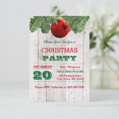 Rustikales Weißholz- und Kieferngebirge Einladung (Stehend Vorderseite)