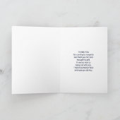 Rustikales Weißmilch Jug mit Blume Vielen Dank Karte (Innenseite)