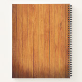 Rustikales Weißmilchjogg mit orangefarbenem Blume- Notizblock (Rückseite)