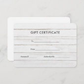 Rustikales Weißwaldland | Geschenkgutschein (Vorne/Hinten)