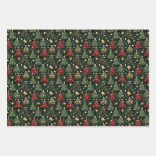 Rustikales Weißwein-Papier Geschenkpapier Set (Vorderseite)