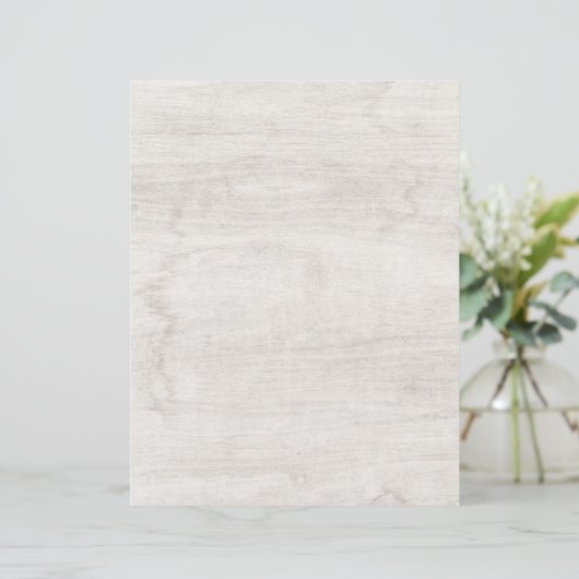 Rustikales Weißwetterbuch Briefbogen (Stehend Vorderseite)