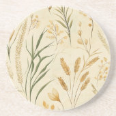 Rustikales Weizenfeld Sandstein Getränkeuntersetzer (Vorne)