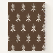 Rustikales Weizenmuster Lieblingsbrotrezepte Notizblock (Rückseite)