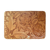 Rustikales Western aus braunem Cowboy Badematte (Vorderseite)