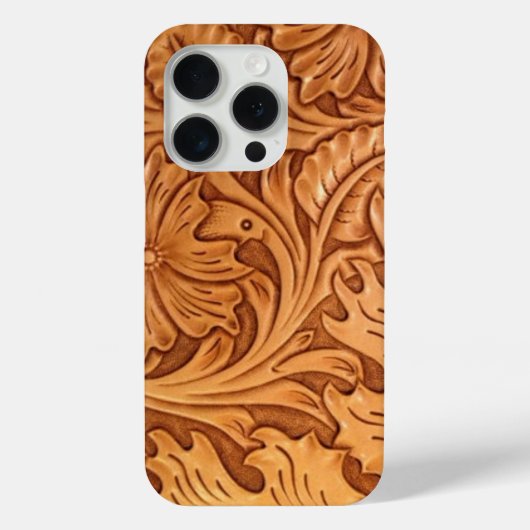 Rustikales Western aus braunem Cowboy Case-Mate iPhone Hülle (Rückseite)