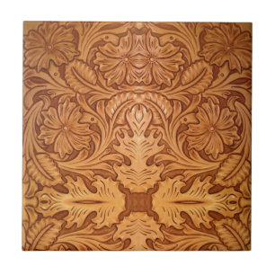 Rustikales Western aus braunem Cowboy Fliese