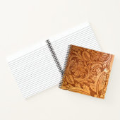 Rustikales Western aus braunem Cowboy Notizblock (Innenseite)