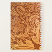 Rustikales Western aus braunem Cowboy Planer (Rückseite)