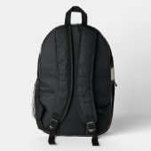 Rustikales Western Cowhide-Muster Bedruckter Rucksack (Rückseite)