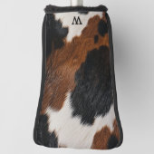 Rustikales Western Cowhide-Muster mit Monogramm Golf Headcover (Rotieren 90)