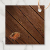 Rustikales Western-Design Geschenkanhänger (Rückseite)