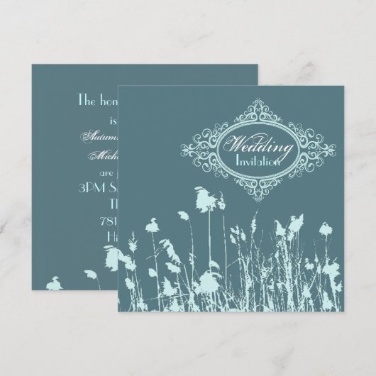 rustikales Western Einladung (Vorne/Hinten)