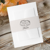 Rustikales Western Hochzeit Einladungsbanderole