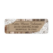 Rustikales Western-Hochzeitstil für Holz und Spitz (Vorne)