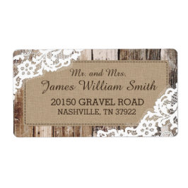 Rustikales Western-Hochzeitstil für Holz und Spitz