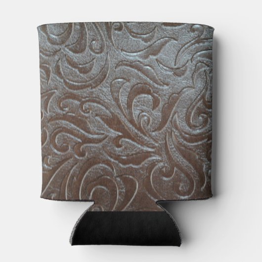 Rustikales Western-Landleder Dosenkühler (Rückseite)