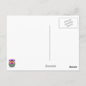 Rustikales Western Muster Postkarte (Rückseite)