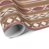 Rustikales Western-Muster-Verpackungs-Papier Geschenkpapier (Rolleneckpunkt)