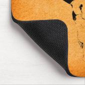 Rustikales Western-Stier-Schädel-Mauspad Mousepad (Ecke)