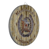 Rustikales Westernsaal-Bar Dartscheibe (Vorderseite Links)