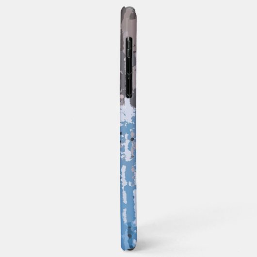 rustikales Wetter/braun blau Case-Mate iPhone Hülle (Hinten/Links)