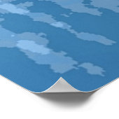 rustikales Wetter/braun blau Poster (Ecke)