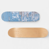 Rustikales Wetter/braunes blaues Design Skateboard (Horizontal)