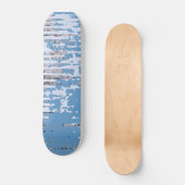 Rustikales Wetter/braunes blaues Design Skateboard (Vorderseite)