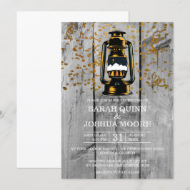 Rustikales Wetter Einladung