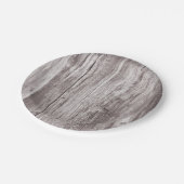 Rustikales Wetter Holztextur Pappteller (Schrägansicht)