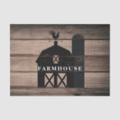 Rustikales Wetter mit schwarzem Holz Seidenpapier (Vorderseite)