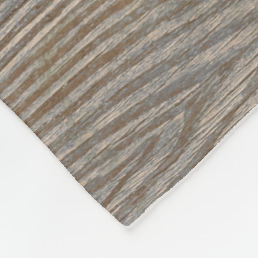 Rustikales Wetterfest - Rentierbaum Weihnachten Fleecedecke (Ecke)