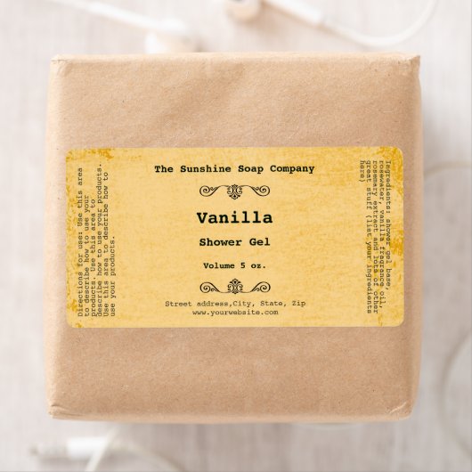 Rustikales, wetterfestes kosmetisches Etikett - 2 (Insitu)