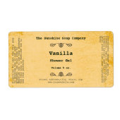 Rustikales, wetterfestes kosmetisches Etikett - 2 (Vorne)