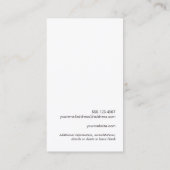 Rustikales, wetterfestes, Vintages Land Visitenkarte (Rückseite)