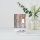 Rustikales, wetterfestes, Vintages Land Visitenkarte (Stehend Vorderseite)