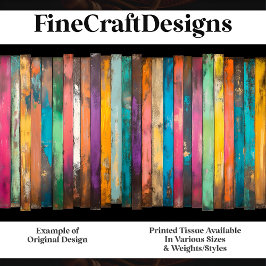 Rustikales, wettergebeuteltes Holz H4-Decoupage Seidenpapier