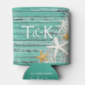 Rustikales Wetternetz aus Holz | Aqua Dosenkühler (Rückseite)