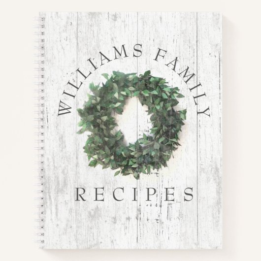 Rustikales Wetterrezept Notizblock (Vorderseite)